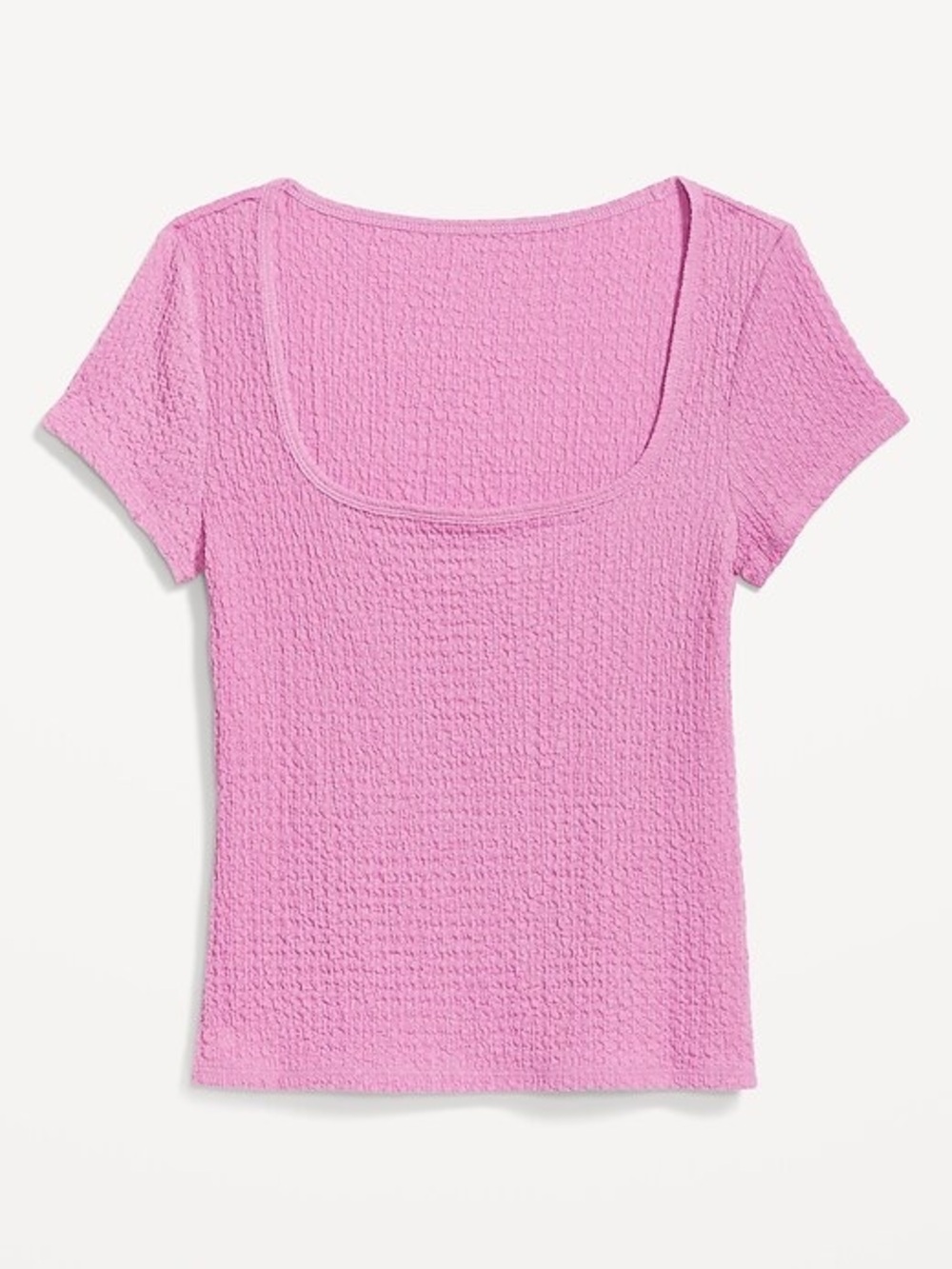 Old Navy Textured Square-Neck Short Sleeve Top